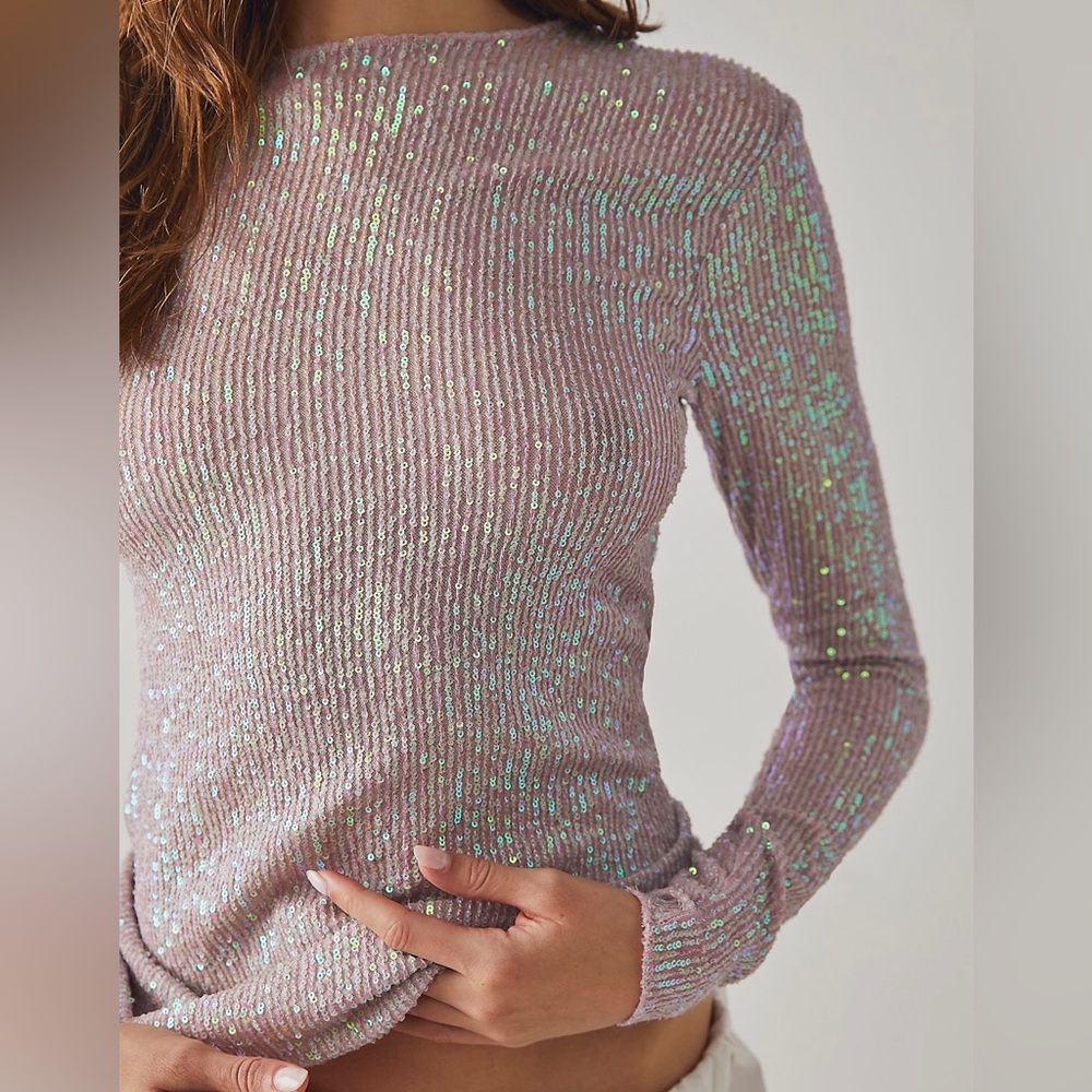 Free People sequin top